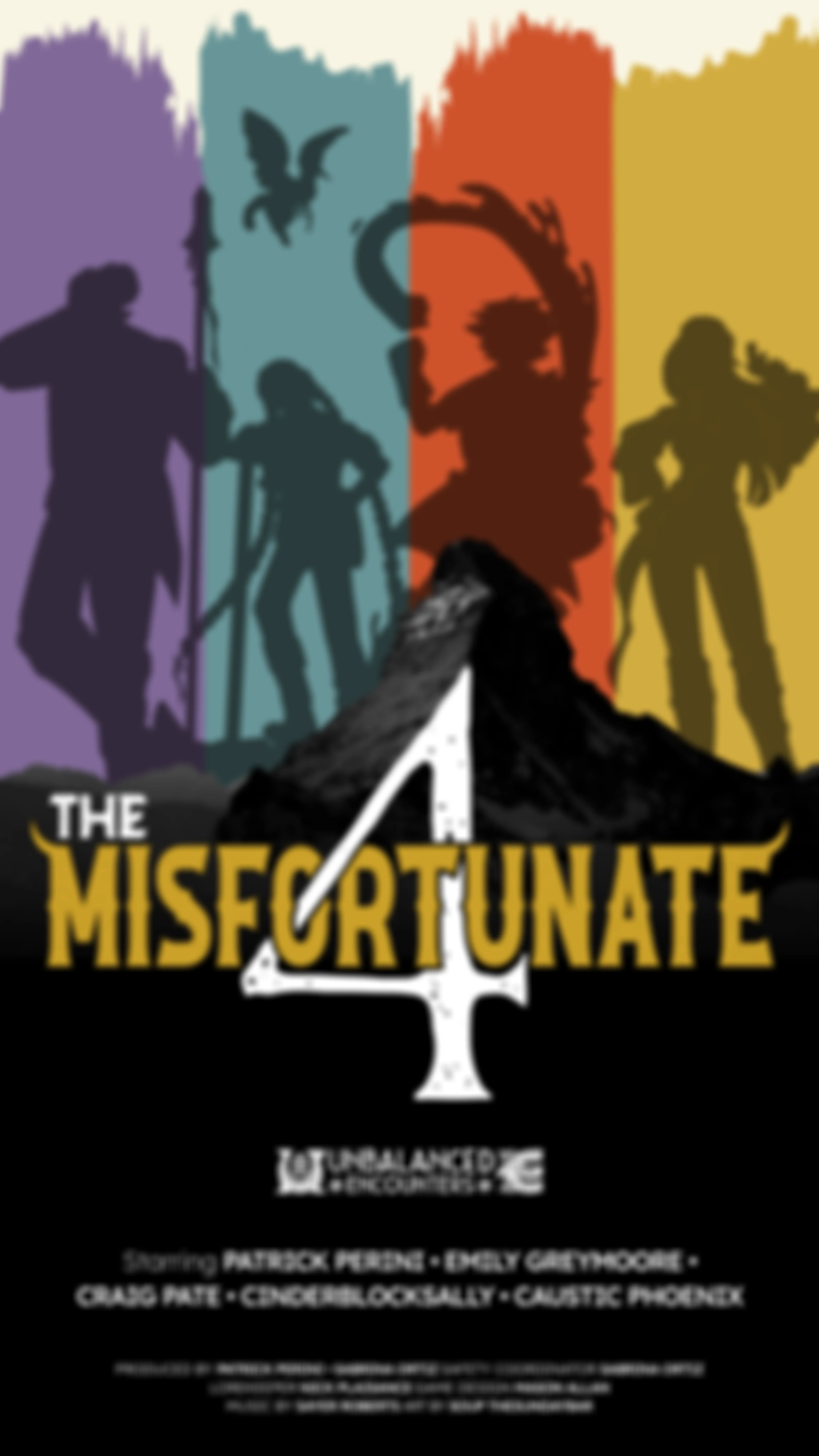 The Misfortunate 4 - Cinematic Poster - Phone Wallpaper